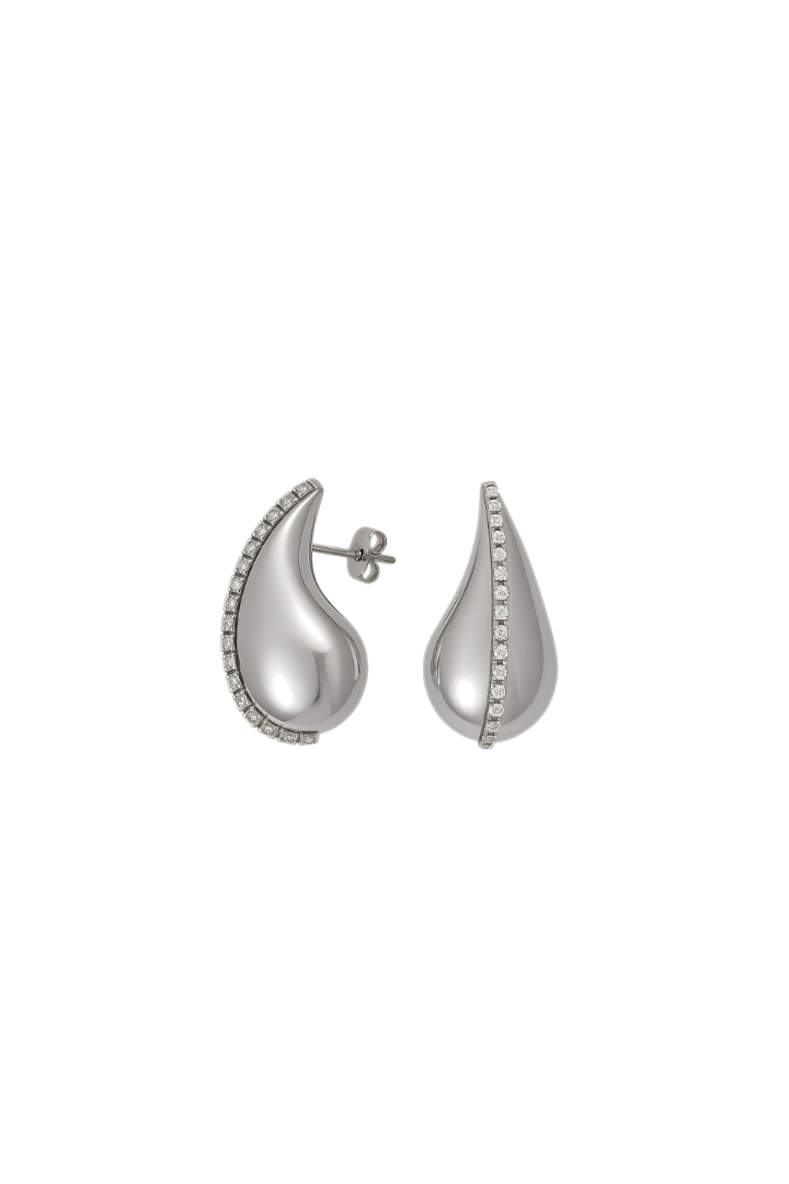 Half-heart earrings