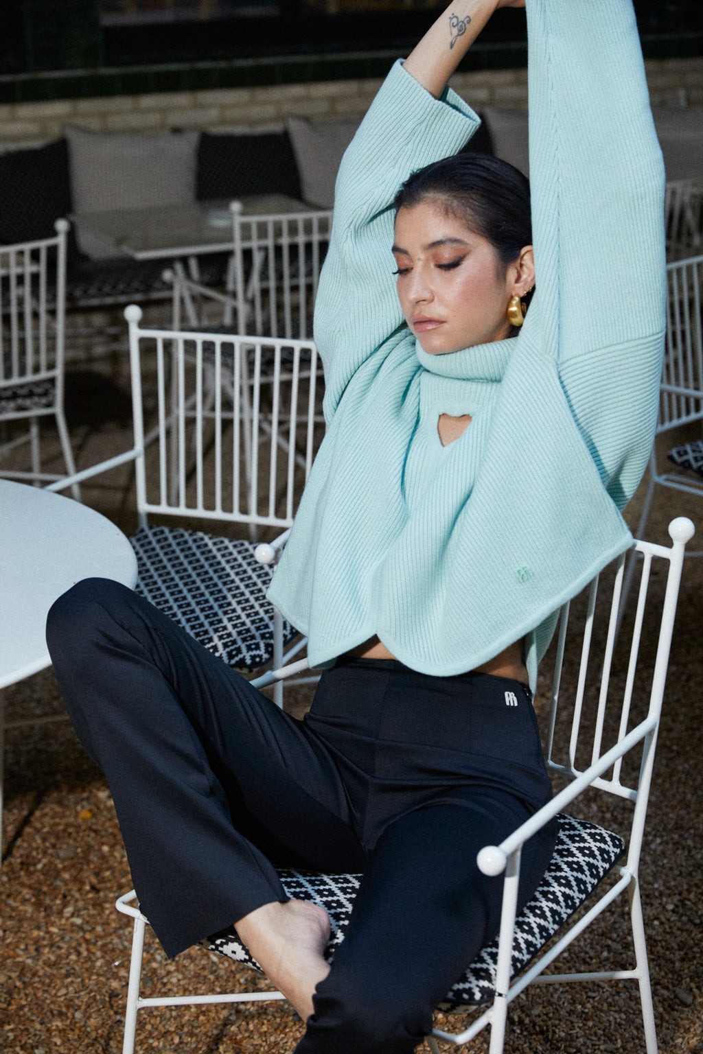 Pantalon taille haute ultra stretch - noir