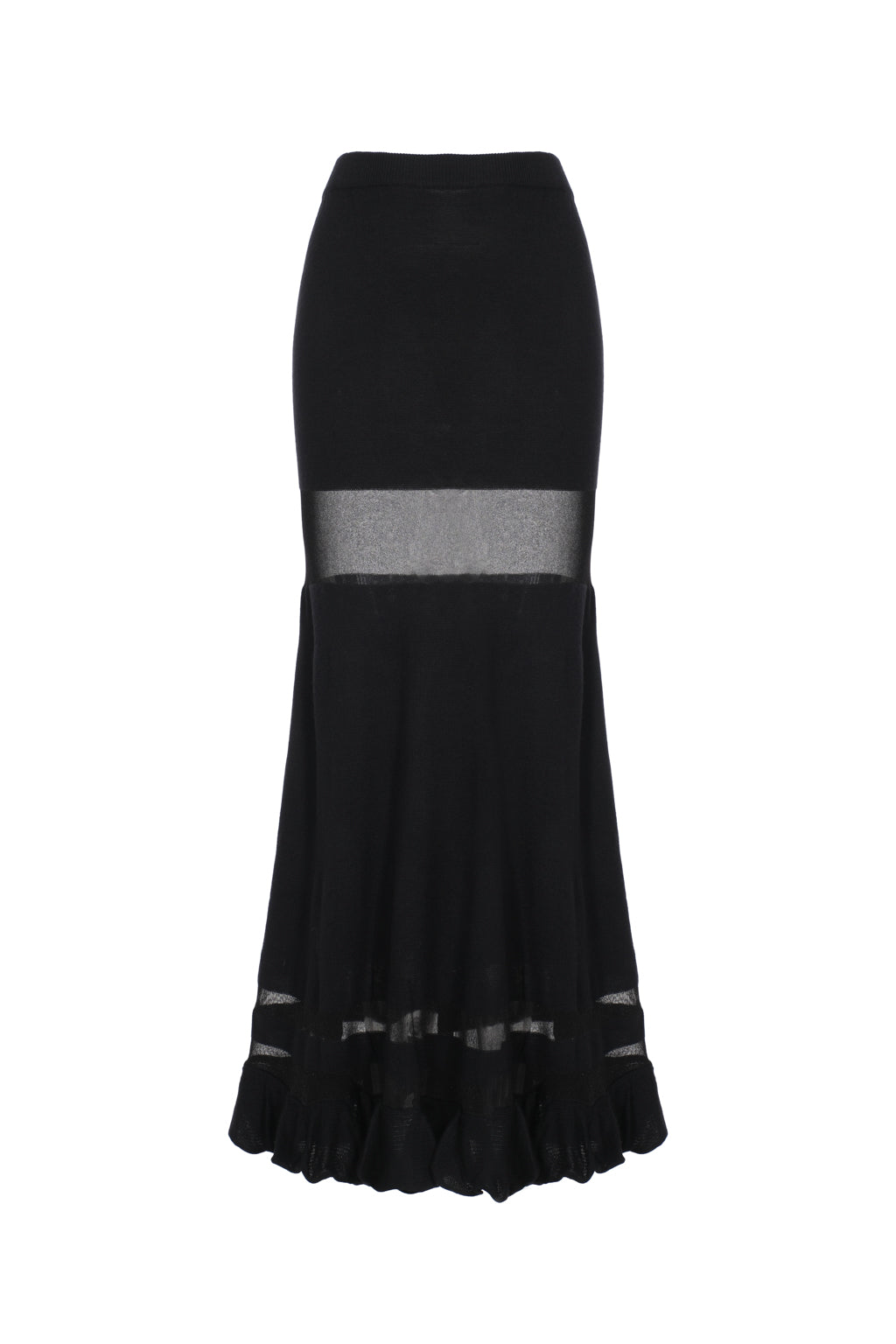 Jupe en maille opaque - noir