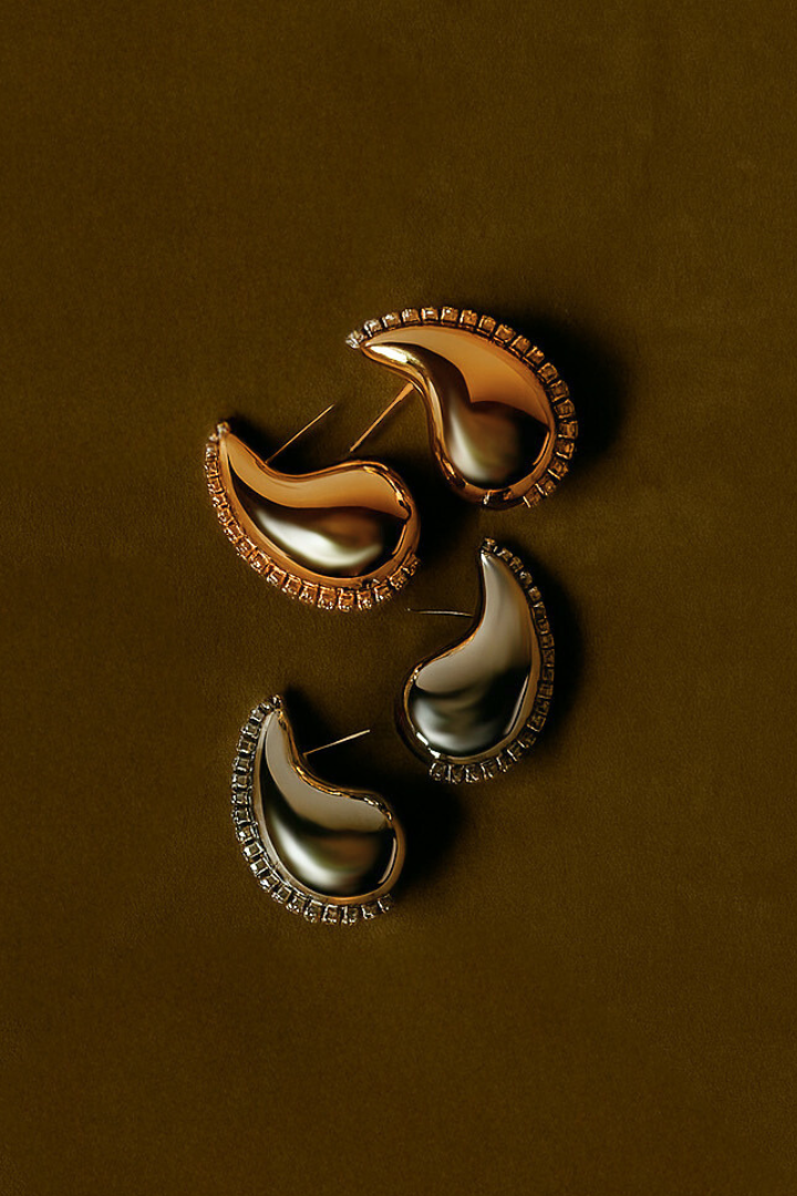 Boucles d'oreilles demi-cœur