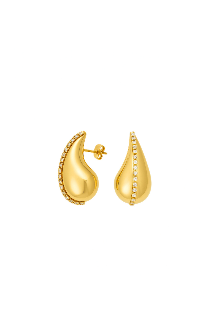 Boucles d'oreilles demi-cœur